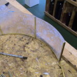 Curved glass lamp repair
