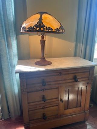 Slag glass lamp repair New York